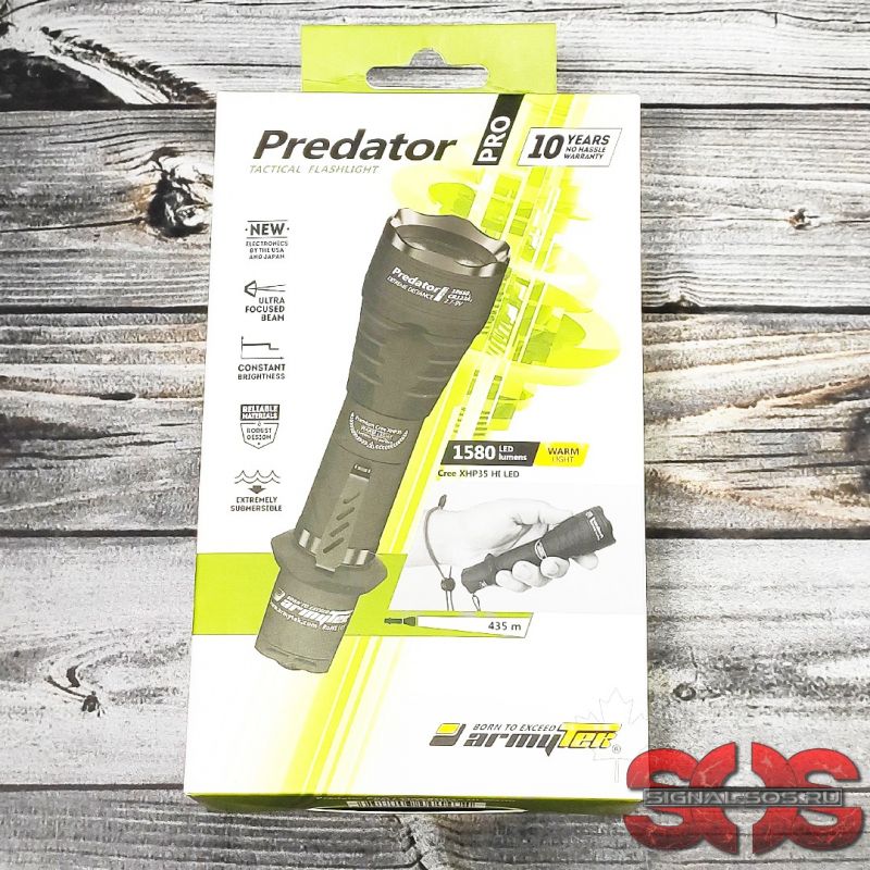 Фонарь Armytek PREDATOR PRO XHP35 HI Теплый свет Фонарь Armytek PREDATOR PRO XHP35 HI Теплый свет