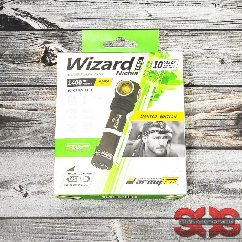 Мультифонарь Armytek WIZARD PRO Magnet USB Nichia Теплый свет - официальный дилер