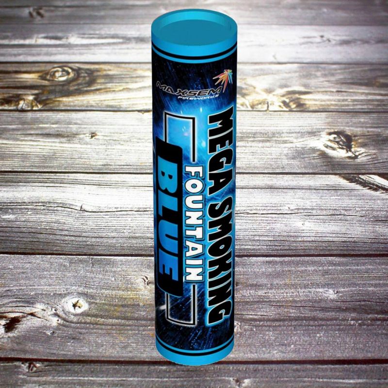 Двухсторонний Цветной дым Mega Smoke Fountain синий 