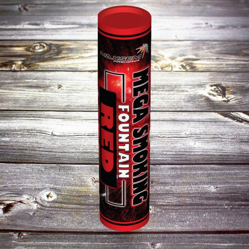 Двухсторонний Цветной дым Mega Smoke Fountain красный 